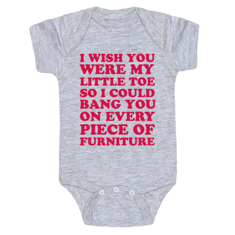 Wish You Were My Little Toe Baby One-Piece