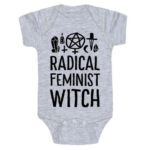 Radical Feminist Witch Baby One-Piece
