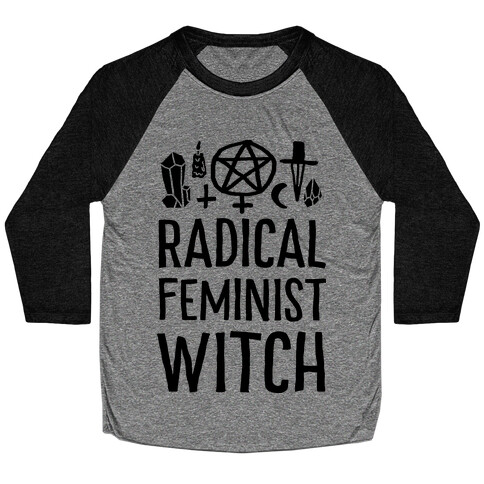 Radical Feminist Witch Baseball Tee