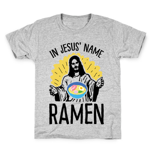 In Jesus' Name Ramen Kids T-Shirt