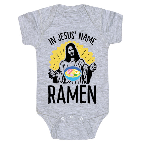 In Jesus' Name Ramen Baby One-Piece