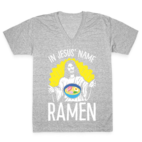 In Jesus' Name Ramen V-Neck Tee Shirt