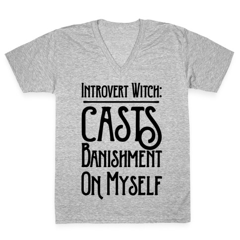 Introvert Witch V-Neck Tee Shirt