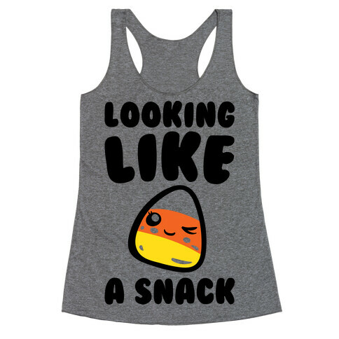 Looking Like A Snack Candy Corn  Racerback Tank Top
