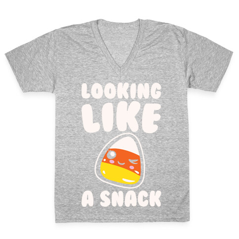 Looking Like A Snack Candy Corn  V-Neck Tee Shirt