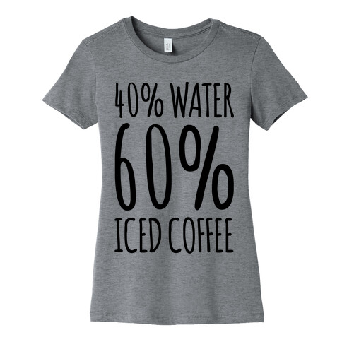 40 Percent Water 60 Percent Iced Coffee Womens T-Shirt