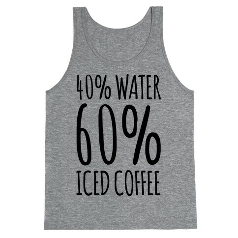 40 Percent Water 60 Percent Iced Coffee Tank Top