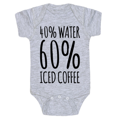 40 Percent Water 60 Percent Iced Coffee Baby One-Piece