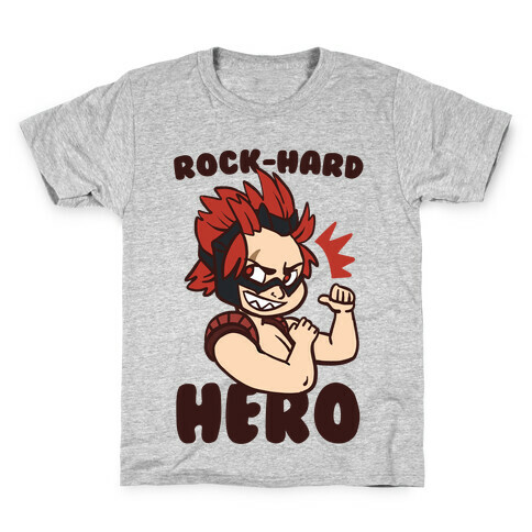 Rock-Hard Hero - Kirishima  Kids T-Shirt