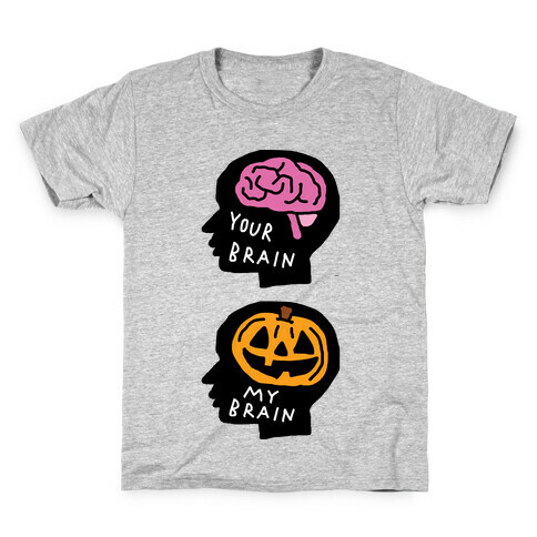 Your Brain My Brain Halloween Kids T-Shirt