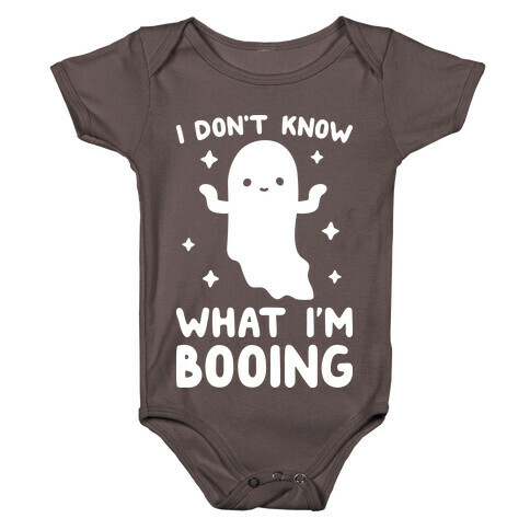 I Don't Know What I'm Booing Ghost Baby One-Piece