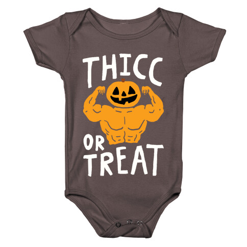 Thicc Or Treat Halloween Baby One-Piece