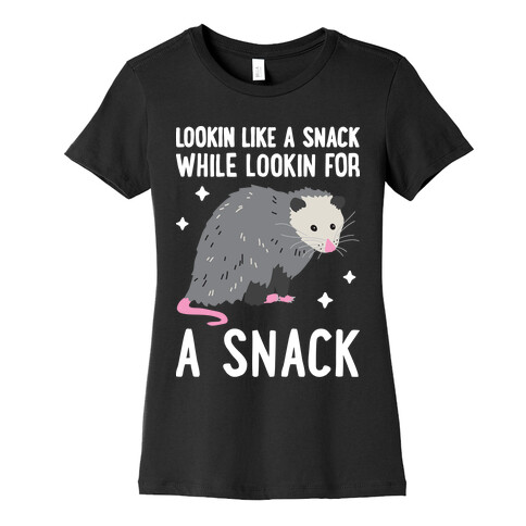 Lookin For A Snack Opossum Womens T-Shirt