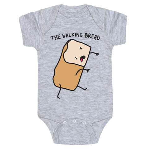 The Walking Bread Parody Baby One-Piece