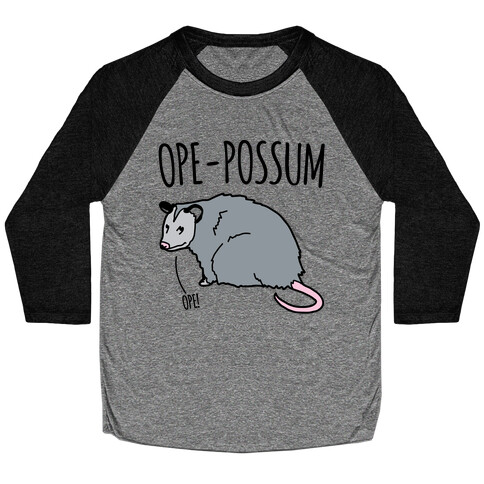 Ope-Possum Opossum Baseball Tee