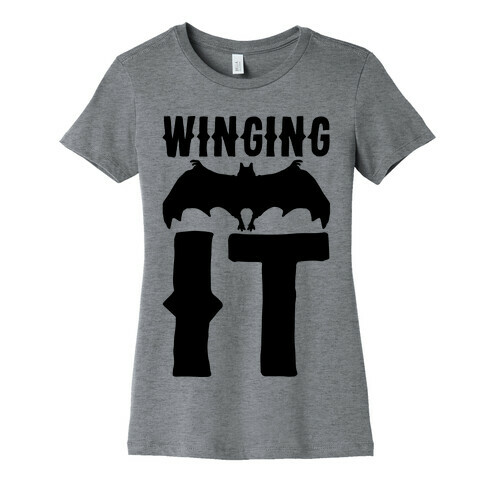 Winging It Bat  Womens T-Shirt