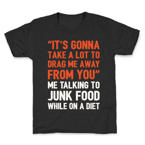 Toto Africa Junk Food Parody White Print Kids T-Shirt