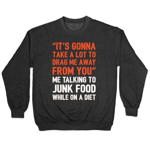 Toto Africa Junk Food Parody White Print Pullover