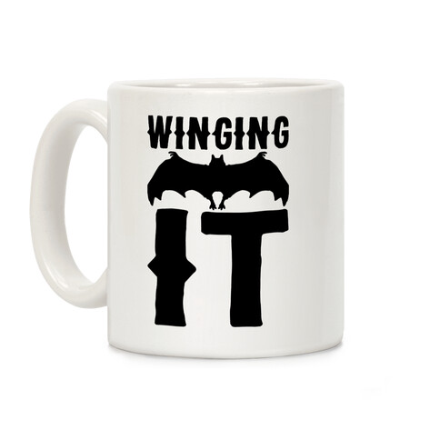 Winging It Bat  Coffee Mug