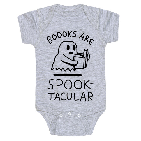 Boooks Are Spooktacular Ghost Baby One-Piece