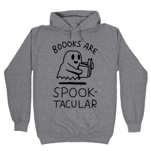 Boooks Are Spooktacular Ghost Hooded Sweatshirt