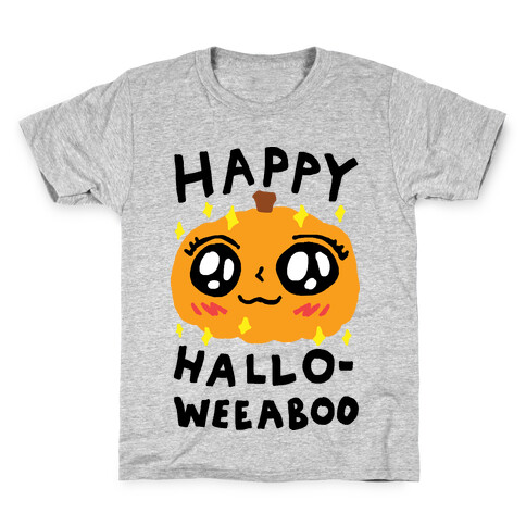 Happy Hallo-Weeaboo Pumpkin Kids T-Shirt