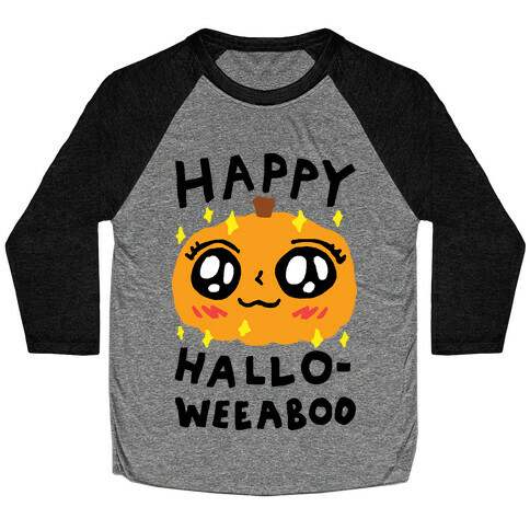 Happy Hallo-Weeaboo Pumpkin Baseball Tee