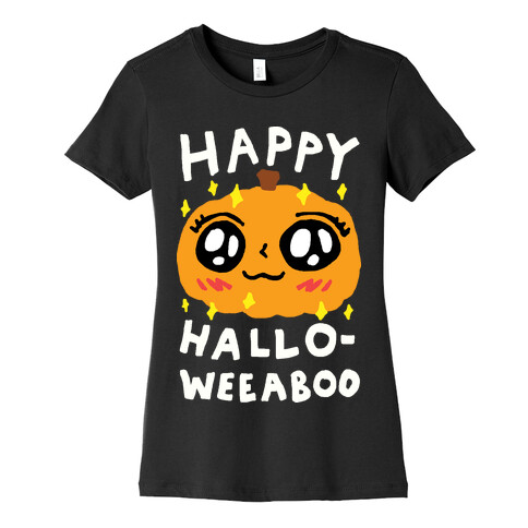 Happy Hallo-Weeaboo Pumpkin Womens T-Shirt