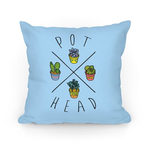 Pot Head Succulents Pillow