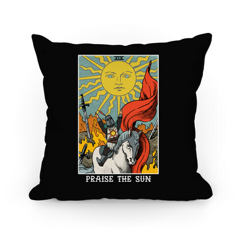 Praise The Sun Tarot Card Pillow