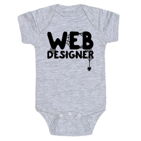 Web Designer Baby One-Piece