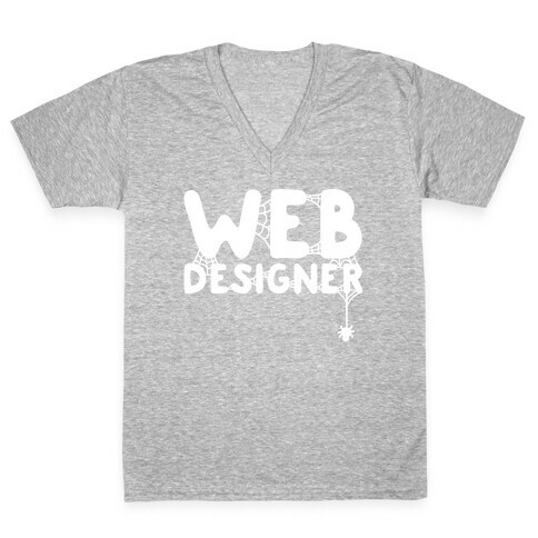Web Designer V-Neck Tee Shirt