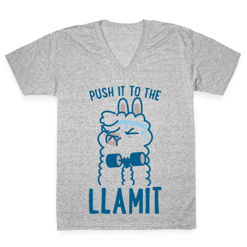 Push it to the Llamit V-Neck Tee Shirt