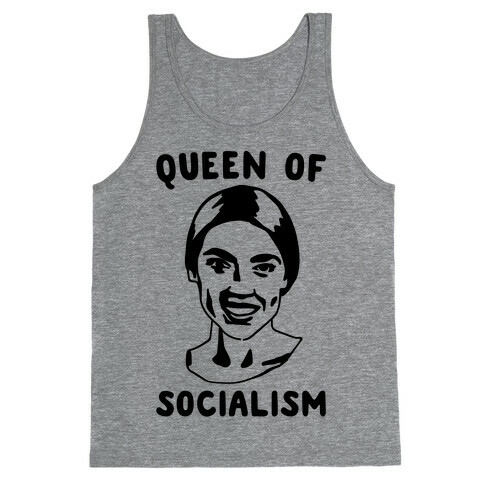 Queen of Socialism Alexandria Ocasio-Cortez Tank Top