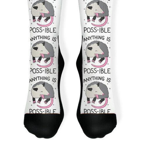 Anything Is Poss-ible Opossum Sock