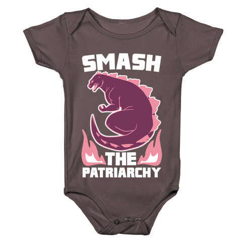 Smash the Patriarchy - Godzilla Baby One-Piece