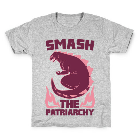 Smash the Patriarchy - Godzilla Kids T-Shirt