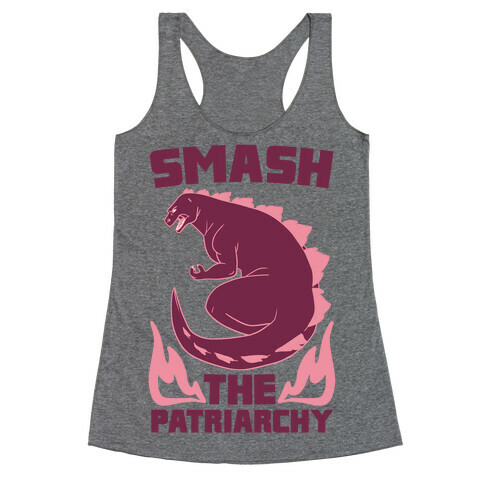 Smash the Patriarchy - Godzilla Racerback Tank Top
