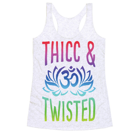 Thicc And Twisted Yoga Racerback Tank Top