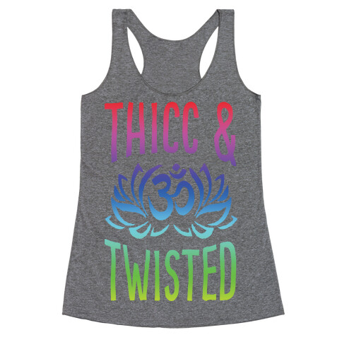 Thicc And Twisted Yoga Racerback Tank Top