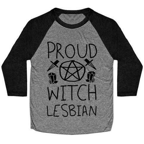 Proud Witch Lesbian Baseball Tee