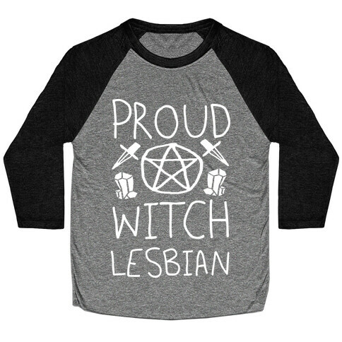 Proud Witch Lesbian Baseball Tee