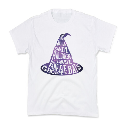 Halloween Witch's Hat Kids T-Shirt