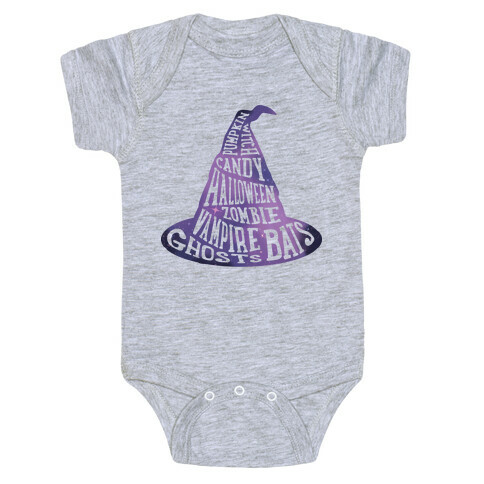 Halloween Witch's Hat Baby One-Piece