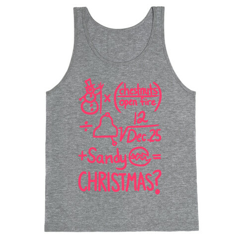 Christmas Equation Tank Top