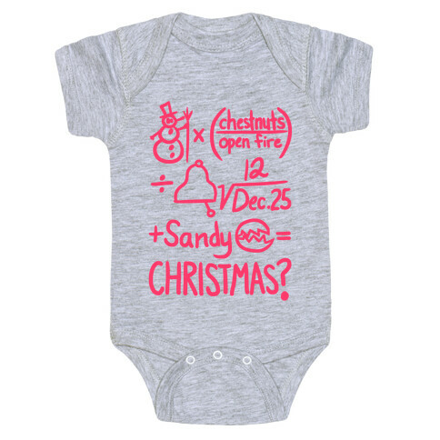 Christmas Equation Baby One-Piece