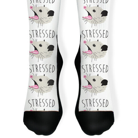 Stressed Opossum Sock