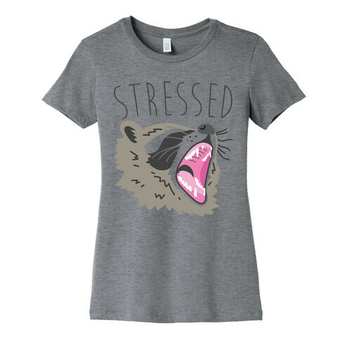 Stressed Raccoon Womens T-Shirt