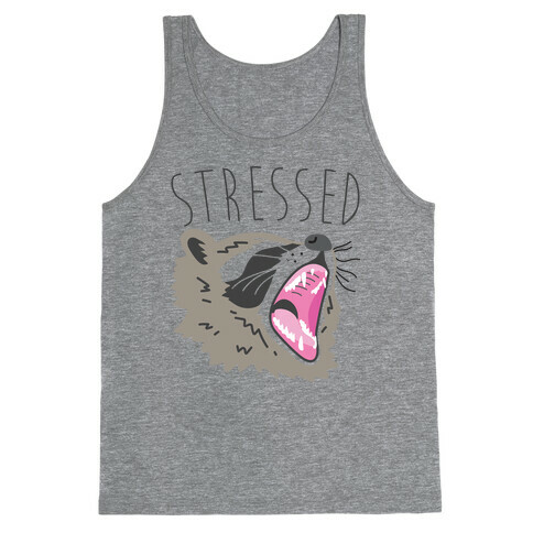 Stressed Raccoon Tank Top