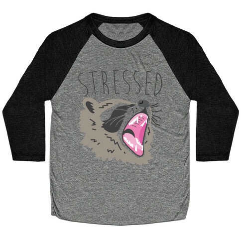 Stressed Raccoon Baseball Tee